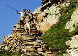 Wanderer Auf Steintreppen 2
